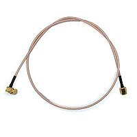Mueller BU-4150030024 Coaxial Cables RF Coaxial Connector and Cable Assembly, SMA to SMA, Gold Plated SMA Right Angle Male to Straight Male, Shielded, RG-316, 24"