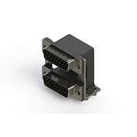 EDAC 661-015-364-04C Dual Port D-Sub Connectors Right-angle Dual Port D-Sub Connector