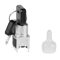NKK Switches SK14DG13 Keylock Switches ON-ON-ON .4VA BRKT PC KEY REMOVE 3 POS