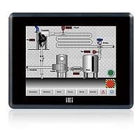 IEI Technology DM-F08A/R-R21 Display Modules 8" 500 cd/m SVGA LCD monitor, Aluminum front panel, Black color, W/ USB resistive touch screen, 12V DC input,Powder paint, R21