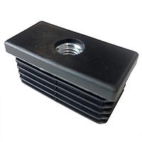 Essentra Components 498605 Conduit Fittings & Accessories 50X25mm SQUARE GLIDE w/10 THREADED INSRT 1.0-1.5mm