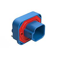 Amphenol SINE Systems AT13-6P2-BM02BLU Connectors RA Flng Mnt PCB Rcpt 6POS Gld Cont