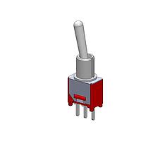 Dailywell 2MS1T1B4M2QES Toggle Switches Sub-Miniature SPDT switch on-on pc thru-hole