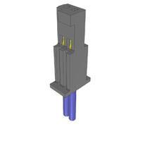 Samtec SFSS-02-28C-G-10.00-S Discrete Wire Cable Assemblies .050" Tiger Eye Single Row Discrete Wire Cable Assembly, Socket