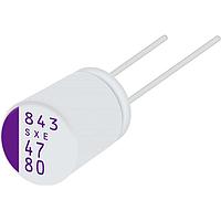 PANASONIC 80SXE82M+T Aluminum Polymer Capacitors 80VDC 82uF 20% 28mOhm 980mA Lead Terminal Taping