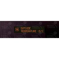 Matrix Orbital BLC2021-BL-USB-FA PC Bay Inserts, LCD Characters 20x2 Amber Txt, USB Black Background