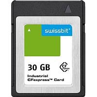 Swissbit SFCE030GW1EB1TO-I-5E-111-STD CFexpress Cards Industrial CFexpress Card, G-20, 30 GB, 3D TLC Flash, -40C to +85C