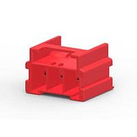 AMP Connectors - TE Connectivity 2-1969688-3 Headers & Wire Housings PTL 1X3 PCB HEADER VERT HITEMP KEY B RED