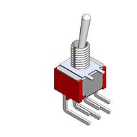 Dailywell 1MD1T1B1M6QES Toggle Switches toggle DPDT switch on-on right angle pc thru-hole