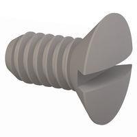 Essentra Components 50M020040L004 Slotted Countersunk 90 Slotted CSK Screw, M2 X .4 Thread, 4mm Lg