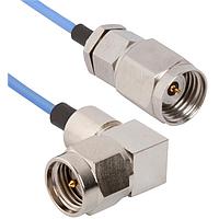 Amphenol SV Microwave MS24-047-MRSMA-120 RF Cable Assemblies 2.4mm STR M to SMA R/A M 12"Cable