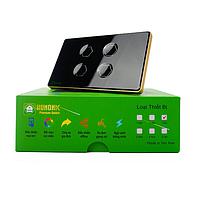 HUNONIC HNPRE04CD BLE Premium Touch Switch 4 Rectangular Button (Black)