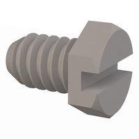 Essentra Components 010256X012 Hex Slotted Hex Slotted Screw, #2-56 Thread, 1/8 Lg