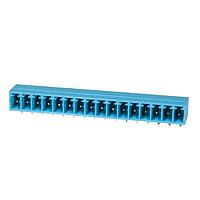 Same Sky (formerly CUI Devices) TBP02R1-381-16BE Headers Terminal block, pluggable, 3.81, receptical, 16 pole, blue