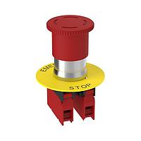 Banner Engineering SSA-EBM-02L Emergency Stop Switches 22 mm Metal E-Stop Button Kit; Kit Includes: 40 mm Actuator on Metal Shaft; Metal Mounting Adapter, 2 NC Contacts; E-Stop Legend