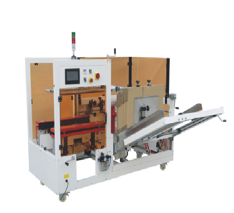 Automatic case erecting equipment used in a packaging line