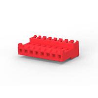 AMP Connectors - TE Connectivity 3-644467-8 Receptacle Housing FEED THRU W TAB 8P L.R. red 22 AWG