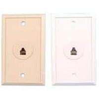 AIM-Cambridge / Cinch Connectivity Solutions 32-1204W Modular Connectors / Ethernet Connectors RJ11 WALL PLATE WHT SINGLE STD FINISH