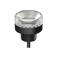 Banner Engineering K50BCLXGXP Beacons K50 Beacon EZ-LIGHT: 1-Color Perimeter & Top View; Voltage: 12-30 V dc; Housing: Polycarbonate; IP69K; Input: PNP; Colors: Green; 2 m (6.5 ft) Integral Cable