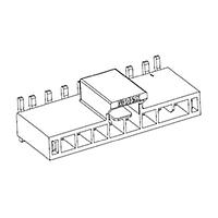 Molex 105431-1104 Shrouded NANO-FIT HDR SMT VT SGL 4CKT TIN BLK