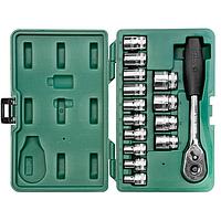 SATA 08005ME 15PC 1/2"DR SOCKET SET (METRIC)