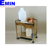 SciLab SL.Car7034 Stainless-steel Cart (2×Drawer & 2×Shelves, 90×45×h90cm)