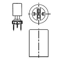 C&K 454D02000 Cap Blk Switch cap for PHS Series