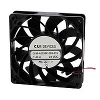 Same Sky (formerly CUI Devices) CFM-A225BF-263-615 Axial dc axial fan, 120 mm square, 25 mm, 24 Vdc, ball, 6300 RPM, 201.44 CFM