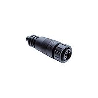 Amphenol LTW CBU-08AFDM-TL7A05 Sensor Cables / Actuator Cables Ceres, Middle Size, Plastic, 10A+2A, 08 pins, Female Connector, Female (Power) + Male (Signal) Contact, Straight, 3 Points Lock, Overmolded, Length 5000mm, IP67