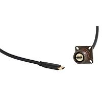 Amphenol Socapex USB3CFTV22N USB Type C Connectors USB-C SQUARE FLANGE RECEPTACLE