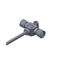 Amphenol LTW SI-050500-ZZ0-TSA02 Sensor Cables / Actuator Cables Circular Metric Connector, T Cable, Metal, I Coding, 4A, 05 pins, (End 1) Female Male (Power) + Female (Signal), (End 2) Female Male (Power) + Female (Signal), Screw Thread, Length 2000 mm, IP68 Mated
