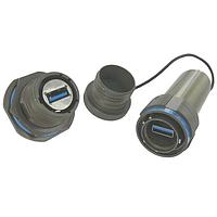 Amphenol Socapex USB3FTV7AZN USB Type A Connectors Jam Nut Rcpt Female USB-A Term