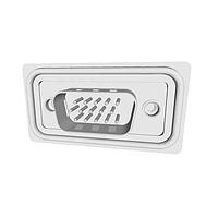 NorComp HDF-R26-113L462 High Density D-Sub Connectors 26 pin R/A solder M 30u 4-40 thrd brkt