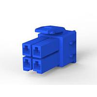 AMP Connectors - TE Connectivity 1-368575-6 Power to the Board PDL 4P PLUG 3.96 D/R(GWT) BLU