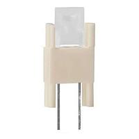 BIVAR RL23105GD LED Circuit Board Indicators Vertical LED Assembly, 0.31 in. Length, Rectangular 2x5mm LED, Green, Diffused Lens, White Nylon.
