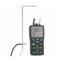 TES TES-3142U Pitot Tube Anemometer & Differential Pressure Manometer (Dataloger)