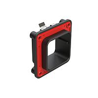 Amphenol SINE Systems ARBF-2B Accessories Interface Flange for 48, 60 Position Receptacles, Keyed B, Black