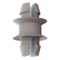 Essentra Components 27DSP00125 PCB Support, Two Prong PCB Support, Cupped, .156/.156 Hole, .125 Spacer