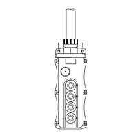 Molex 1301260344 Push Button Pendant 5054 W/ 505SW-1NONC; 505BLNK; 505SW-H