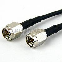 Fairview FMC0202174 SMA Male to SMA Male Cable RG-142 Coax and RoHS Compliant