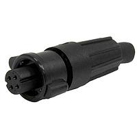 CONXALL 16880-4SG-518W Standard Circular Connector Micro-Con-X Cable End, 4-pin #22, Female, Crimp, Bulk