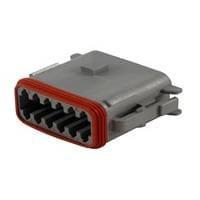 DEUTSCH - TE Connectivity DT06-12SA-B016 12-Way 12P DT PLG ASM KEY A EXT SHELL