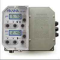 Hanna HI9913-2 Wall Mounted Dual pH/Conductivity Controller