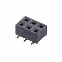 Harwin M20-7810345 Receptacle 3+3 DIL 2.54MM L/P SMT SKT