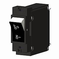 Carling Technologies AD1-B0-34-620-411-I Hydraulic-Magnetic Circuit Breakers 1-pole, Two Color Curved Visi-Rocker, 20 amp circuit breaker, Screw 10-32 with upturned lugs terminals, UL 1077 Recognized CSA Accepted UL 1500 Recognized