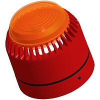 PUI Audio AVW-15SBR-AL-24 Siren SIREN, 24VDC, RED, AMBER LENS, IP54