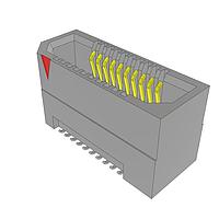 Samtec ERF8-010-07.0-L-DV-TR Sockets 0.80 mm Edge Rate Rugged High Speed Socket, Shielded