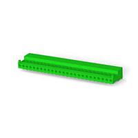 AMP Connectors - TE Connectivity 5-643816-5 Receptacle Assembly 25P MTA100 CONN ASSY POL WHT W/GRN STRP