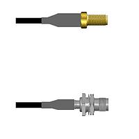 Amphenol Custom Cable Q-2Z04I0008108i RF Cable Assemblies SMA-SJ/TNC-SJB RG58 108I