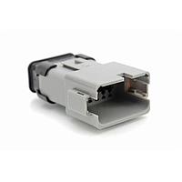 Amphenol SINE Systems AT04-12PA-SR2GR Connectors 12 Pin Recp Key PosA w/Strn Rlf, Red. Dia